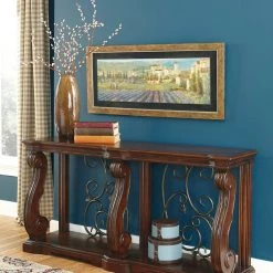 Ashley Alymere Rustic Brown Sofa Table