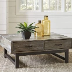 Ashley Tables Mondoro- Grayish Brown Lift Top Cocktail Table