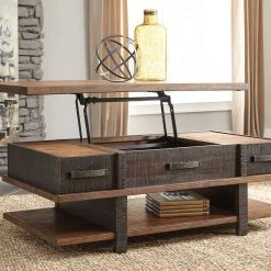 Ashley Stanah Two-tone Lift Top Cocktail Table