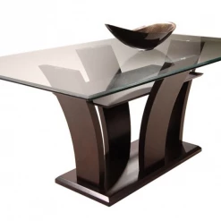 Home Elegance Daisy Espresso 72" Rectangular Table Dining Room