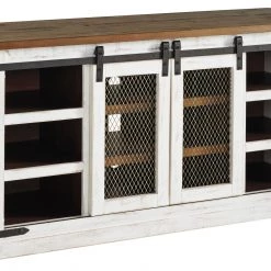 Ashley Wystfield White Large TV Stand