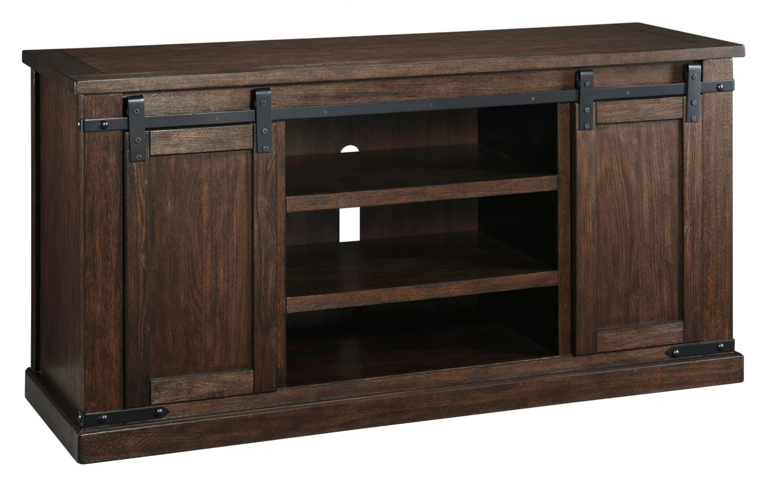 Ashley Budmore Rustic Brown Large Tv Stand 1 Ashley Budmore Rustic Brown Large Tv Stand