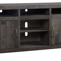 Ashley Mayflyn Charcoal Large TV Stand With Fireplace Option