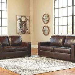 Ashley Living Room Morelos Chocolate Sofa & Loveseat