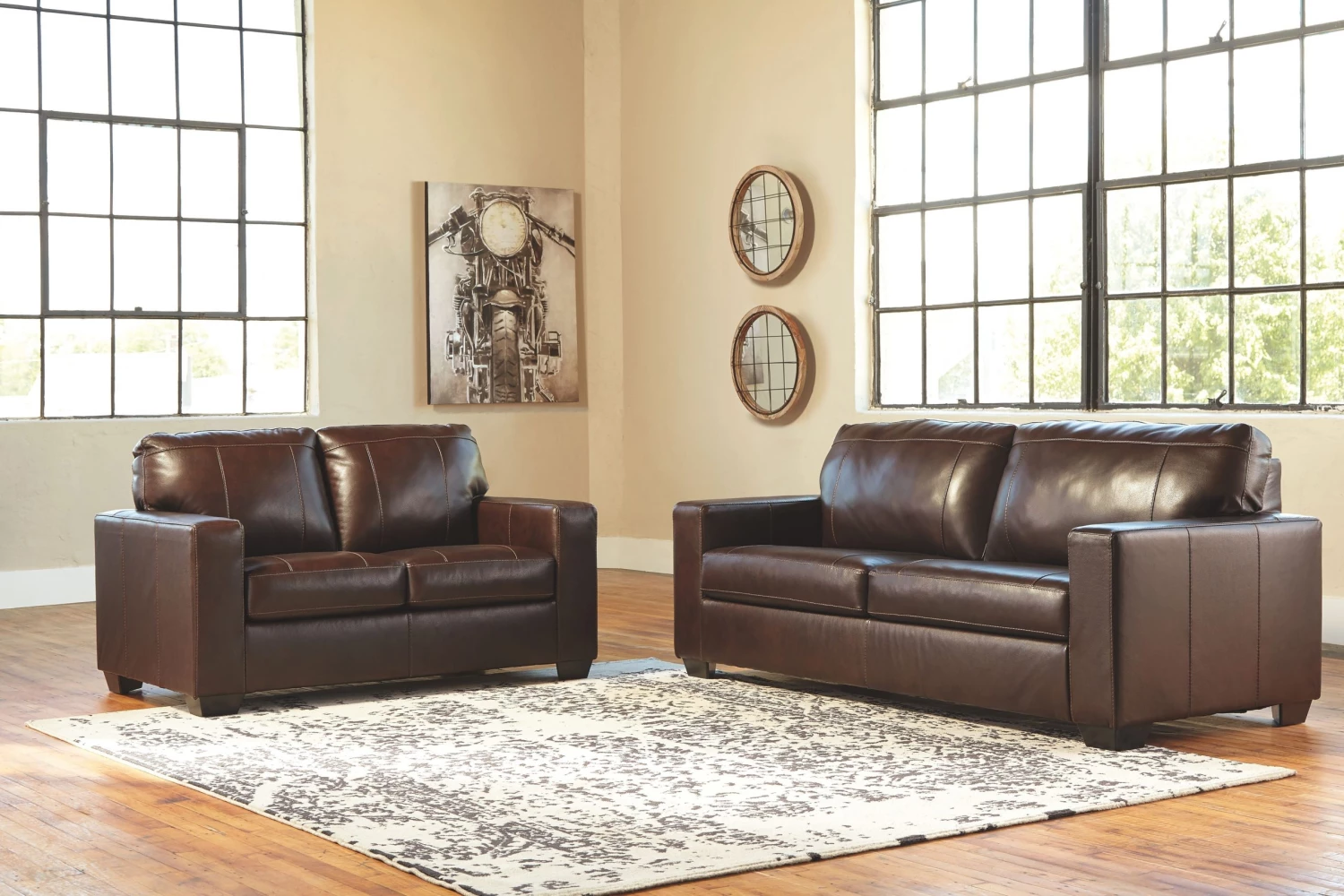 Ashley Living Room Morelos Chocolate Sofa & Loveseat 1 Ashley Living Room Morelos Chocolate Sofa & Loveseat