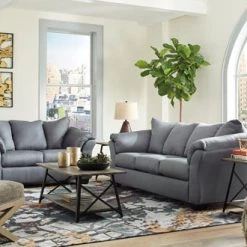 Ashley Darcy Steel Sofa And Loveseat