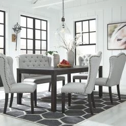 Ashley Jeanette Table 4 Side Chairs & Bench Dining Room