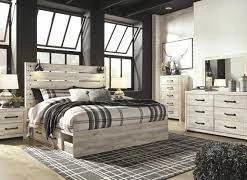 Ashley Bedroom Cambeck King Bed With Dresser Mirror & Nightstand