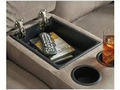 Ashley Cavalcade Double Recliner Power Loveseat With Console