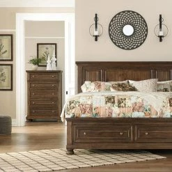 Ashley Flynnter Queen Panel Bed With Dresser Mirror And Nightstand Bedroom
