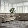 Ashley Brassville Greystone 3-Piece Power Reclining Sectional
