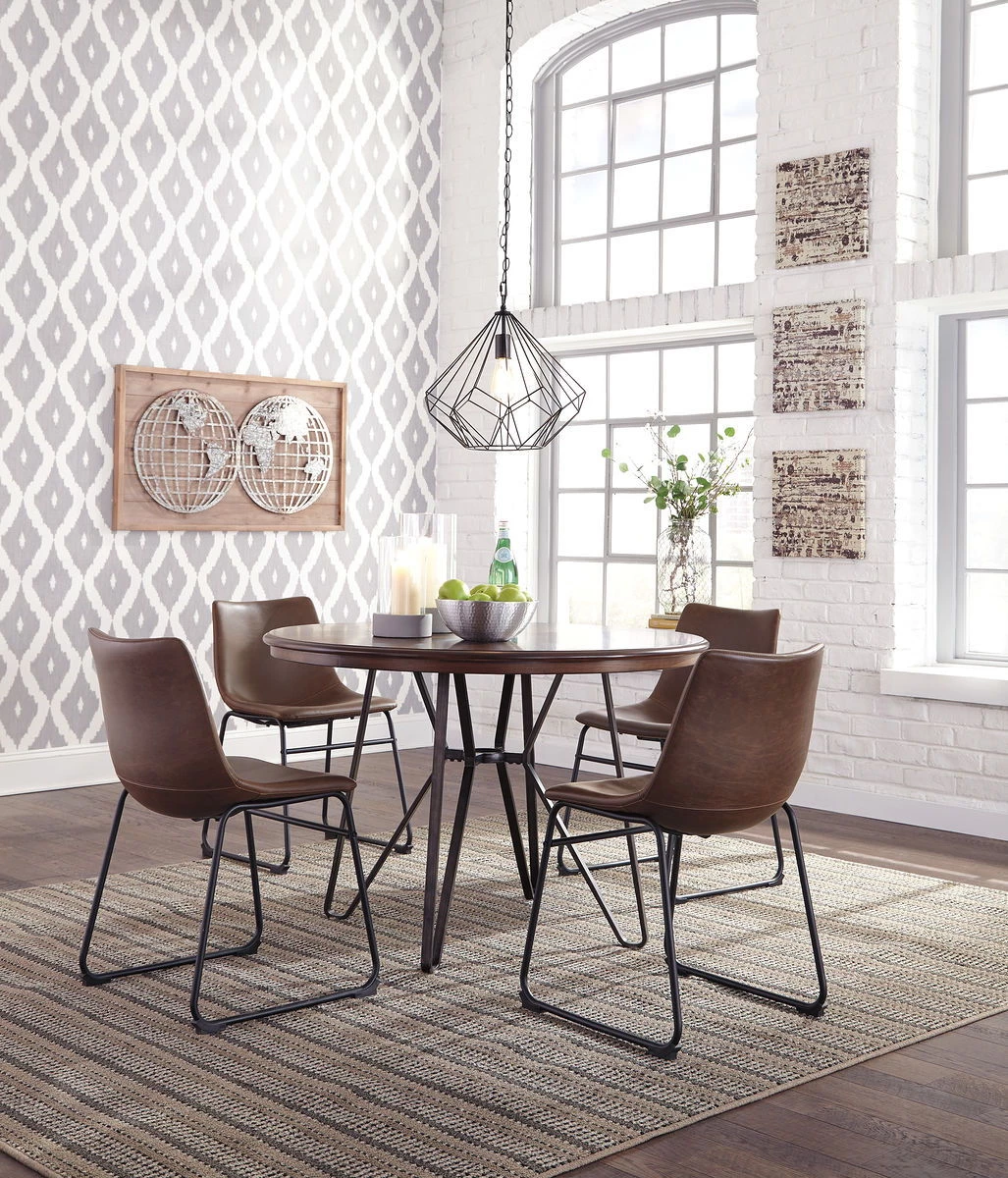 Ashley Dining Room Centiar Table & 4 Side Chairs 1 Ashley Dining Room Centiar Table & 4 Side Chairs