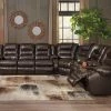 Ashley Living Room Vacherie Chocolate 3-Piece Sectional