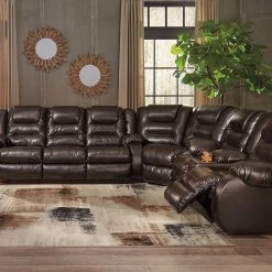 Ashley Living Room Vacherie Chocolate 3-Piece Sectional