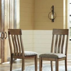 Ashley Flaybern - Light Brown - Dining Upholstered Side Chair Dining Room