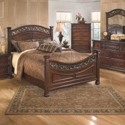 Ashley Leahlyn King Bed W/ Dresser Mirror & Nightstand