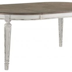 Ashley Realyn - Chipped White - Oval Dining Room EXT Table