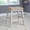 Ashley Skempton - White/Light Brown - Upholstered Stool Dining Room