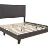 Ashley Vintasso - Grayish Brown - Queen Upholstered HDBD/FTBD/Roll Slats Bedroom