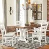 Ashley Valebeck White Dining Upholstered Side Chair