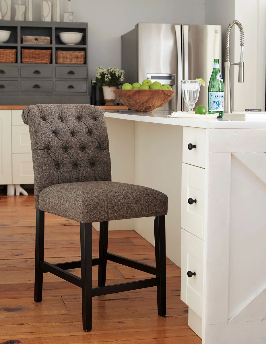 Ashley Tripton - Graphite - Upholstered Barstool 1 Ashley Tripton - Graphite - Upholstered Barstool