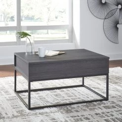 Ashley Living Room Yarlow - Black - Lift Top Cocktail Table