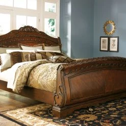 Ashley North Shore Queen Sleigh Bed - Shore