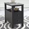 Ashley Ezmonei - Black/Gray - Chair Side End Table