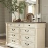 Ashley Dressers Bolanburg Dresser And Mirror - Antique - White