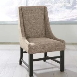Ashley Dining Room Sommerford - Black/Brown - Dining Upholstered Arm Chair