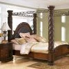 Ashley North Shore King Poster Bed - Shore
