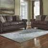 Ashley Breville Espresso Sofa & Loveseat