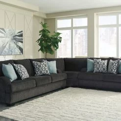 Ashley Sectionals Charenton 3-Piece Sectional - Charcoal