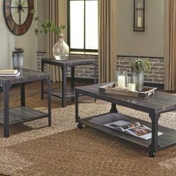 Ashley Living Room Jandoree - Brown/Black - Occasional Table Set (3/CN)