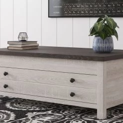 Ashley Dorrinson - Two-tone - Rect Lift Top Cocktail Table