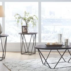 Ashley Living Room Neimhurst - Dark Brown - Occasional Table Set (3/CN)