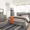 Ashley Cazenfeld King Bed W/ Dresser Mirror & Nightstand Bedroom