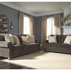 Ashley Living Room Stracelen Sable Sofa & Loveseat