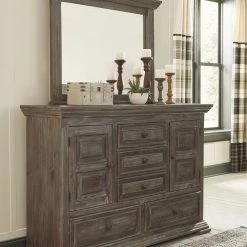 Ashley Dressers Wyndahl Dresser And Mirror - Brown