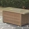 Ashley Dining Room Beachcroft - Beige - Rectangular Fire Pit Table