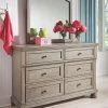Ashley Dressers Lettner Dresser And Mirror - Light - Gray