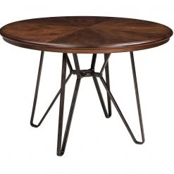 Ashley Centiar Two-tone Brown Round Dining Room Table