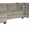 Ashley Ballinasloe Platinum LAF Corner Chaise, Armless Loveseat & RAF Sofa Sectional