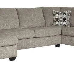 Ashley Ballinasloe Platinum LAF Corner Chaise, Armless Loveseat & RAF Sofa Sectional