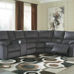 Ashley Urbino 3-Piece Power Sectional - Charcoal Sectionals