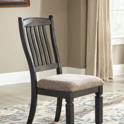 Ashley Tyler Creek - Black/Grayish Brown - Dining Upholstered Side Chair