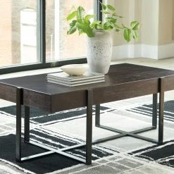 Ashley Drewing - Dark Brown - Rectangular Cocktail Table Living Room