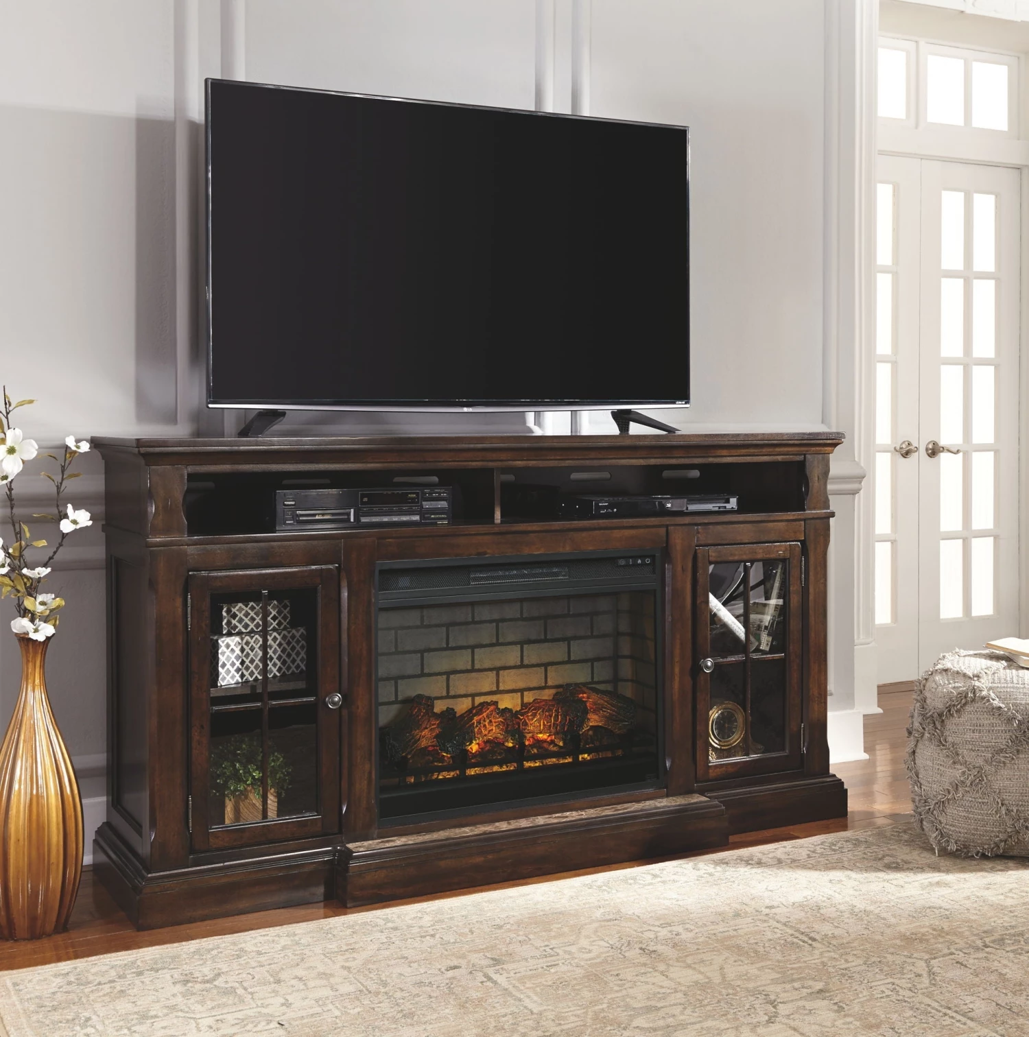Ashley Roddington XL TV Stand With Fireplace - Accessories 1 Ashley Roddington XL TV Stand With Fireplace - Accessories