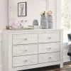 Ashley Paxberry Dresser And Mirror - Whitewash