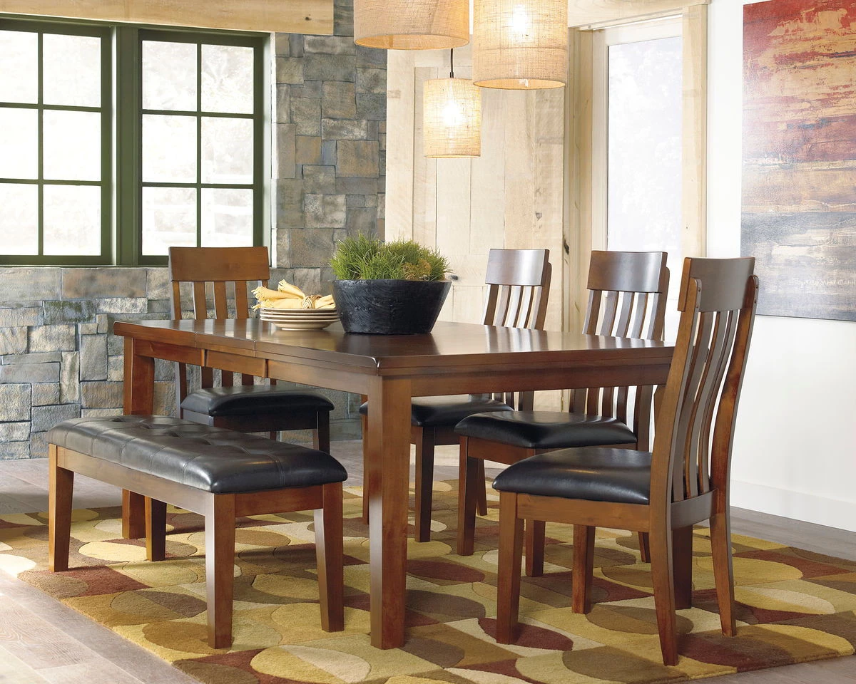 Ashley Dining Room Ralene Table 4 Side Chairs & Bench 1 Ashley Dining Room Ralene Table 4 Side Chairs & Bench